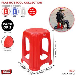 "Plastic Stool – Durable Square & Round Chairs for Home, Dining & Living Room Use"100% pure