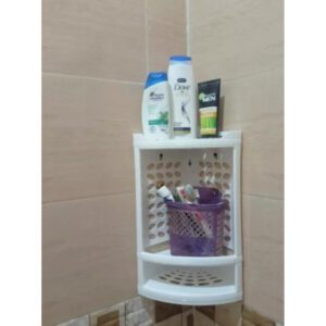 Shampoo & Soap Corner Shelf – Ideal for Bathroom & Washroom Use
