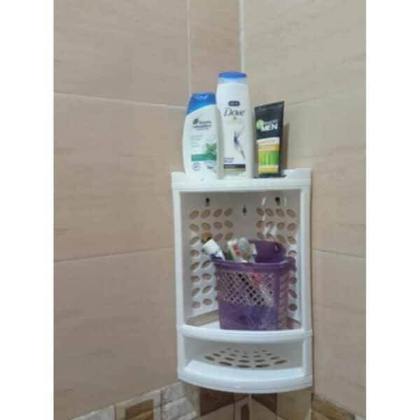 Shampoo & Soap Corner Shelf – Ideal for Bathroom & Washroom Use
