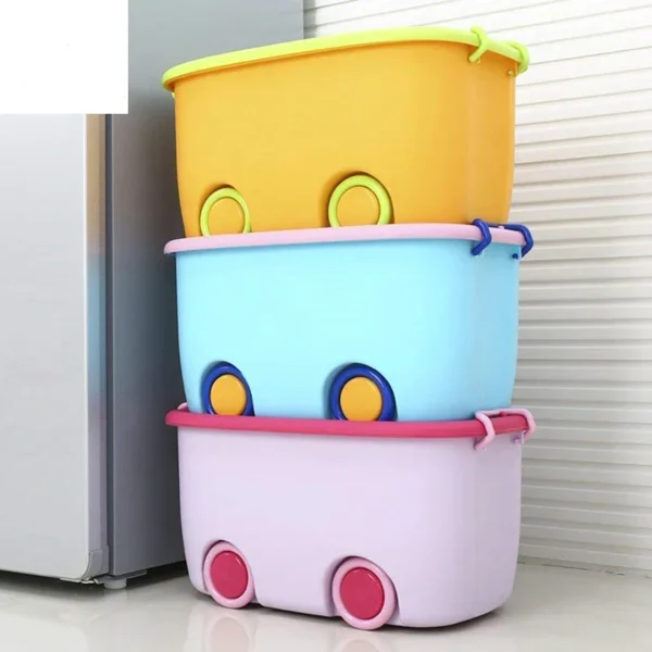 Aqua Multi-Purpose Plastic Extra Large Toy Box Storage Container Box - Image 2
