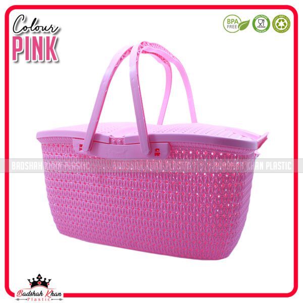 Multipurpose Plastic Basket – For Baby Clothes, Picnic & Storage - Image 4