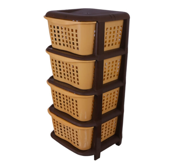 Aqua Plast Portable Plastic Drawers, Organizer, 4layer - Image 4
