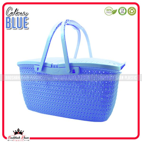 Multipurpose Plastic Basket – For Baby Clothes, Picnic & Storage - Image 5