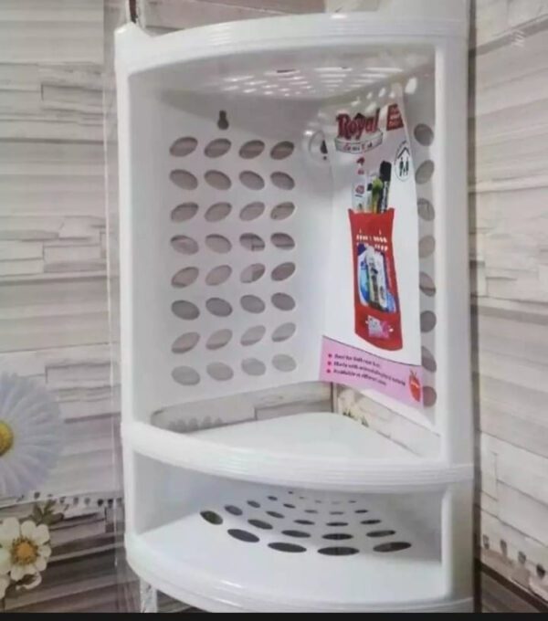 Shampoo & Soap Corner Shelf – Ideal for Bathroom & Washroom Use - Image 3