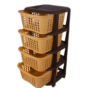Aqua Plast Portable Plastic Drawers, Organizer, 4layer
