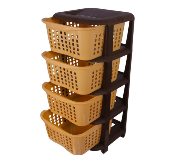 Aqua Plast Portable Plastic Drawers, Organizer, 4layer