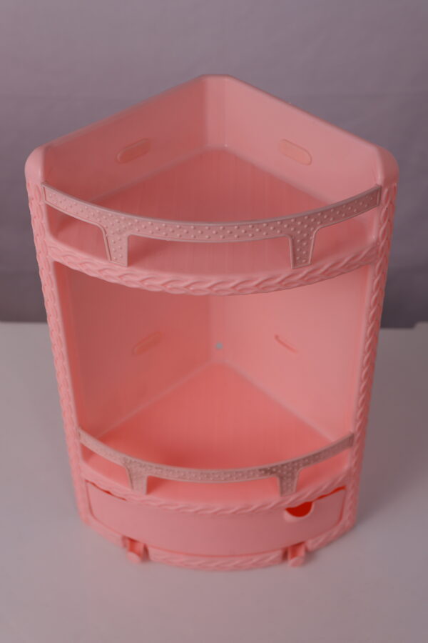 Corner Plastic Rack – Bathroom and Kitchen Vanity Organizer | Space-Saving & Durable - Image 4