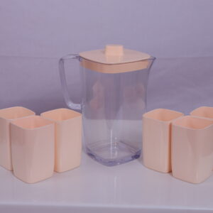 Premium Quality Water Jug with 6 Durable Plastic Glasses