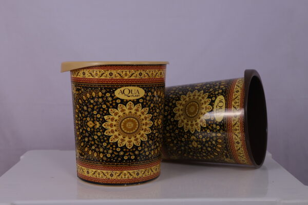 Aqua Plast Premium Dustbin – Elegant Mughal Pattern Design - Image 5