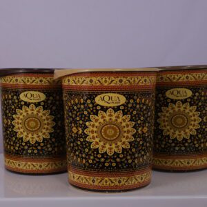 Aqua Plast Premium Dustbin – Elegant Mughal Pattern Design