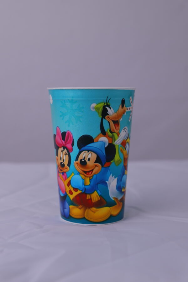 Set of 6 Colorful Cartoon Character Plastic Glasses – 340ml | - Image 3
