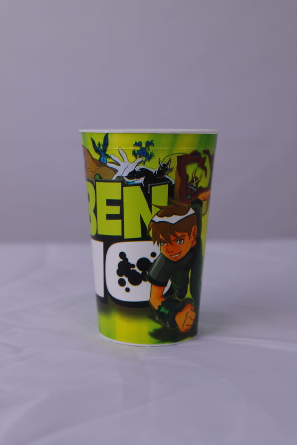 Set of 6 Colorful Cartoon Character Plastic Glasses – 340ml | - Image 5