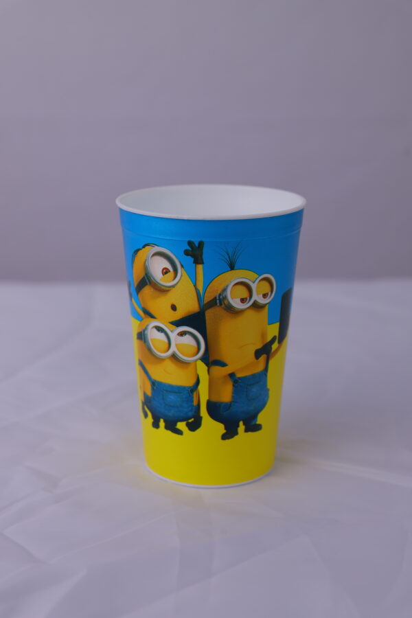 Set of 6 Colorful Cartoon Character Plastic Glasses – 340ml | - Image 7