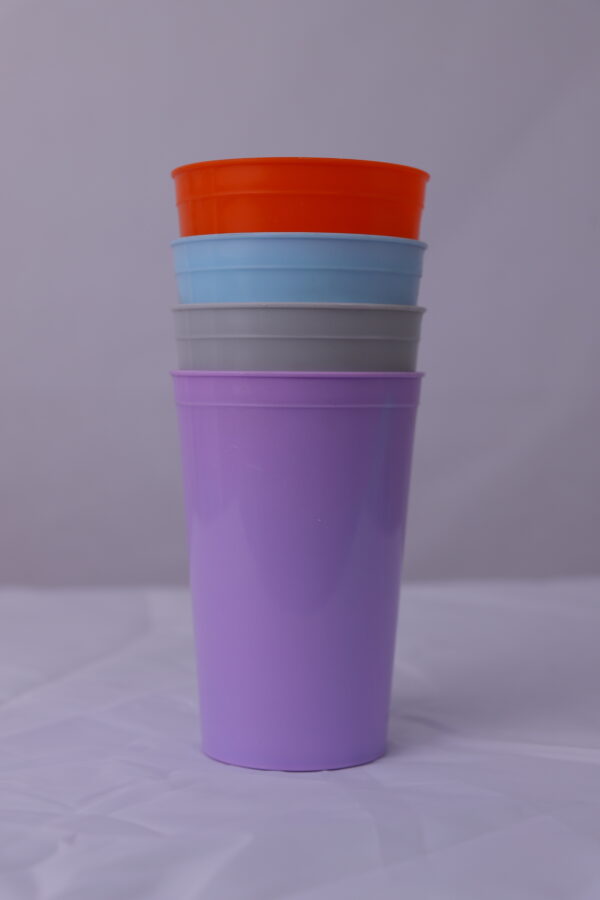Multicolor Unbreakable Plastic Glass Set – Pack of 4 | Reusable & Durable Drinking Glasses - Image 5