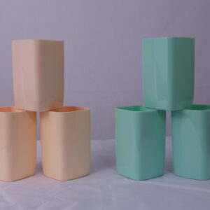 Square Shape Water Glass - Set of Six - Simple And Decent Design - Easy To Wash