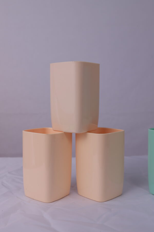 Square Shape Water Glass - Set of Six - Simple And Decent Design - Easy To Wash - Image 4
