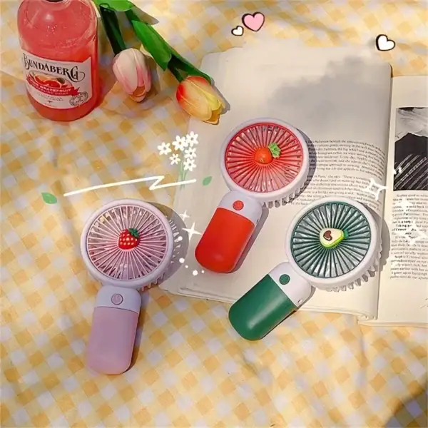 Premium Powerful Candy-Colored Mini Rechargeable USB Fan | Portable Handheld in 2025 - Image 2