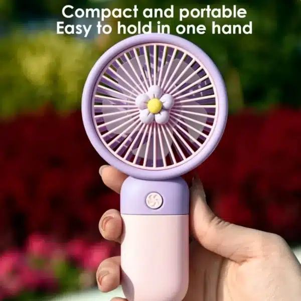 Premium Powerful Candy-Colored Mini Rechargeable USB Fan | Portable Handheld in 2025 - Image 5