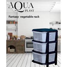 Aqua plast Elegant vegetable fantasy rack 3 layer
